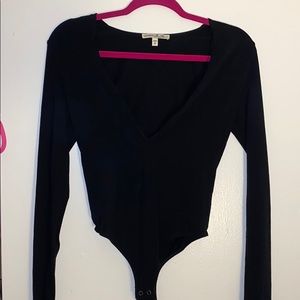 Black long sleeve bodysuit